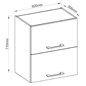 Obrazek Szafka kuchenna Vigo biały HG 60gu-72 2f