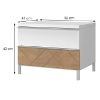 Obrazek Szafka nocna AVIS 2S NS2/AV pacific walnut/crystal