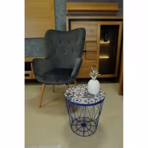 Obrazek Kosz Boho Niebieski