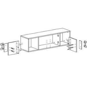 Obrazek Półka Nico 120 biały/dąb jasny nr-12