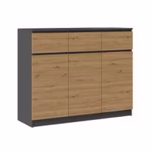 Obrazek Komoda Atos (antracyt/dąb artisan)