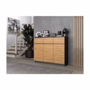 Obrazek Komoda Atos (antracyt/dąb artisan)