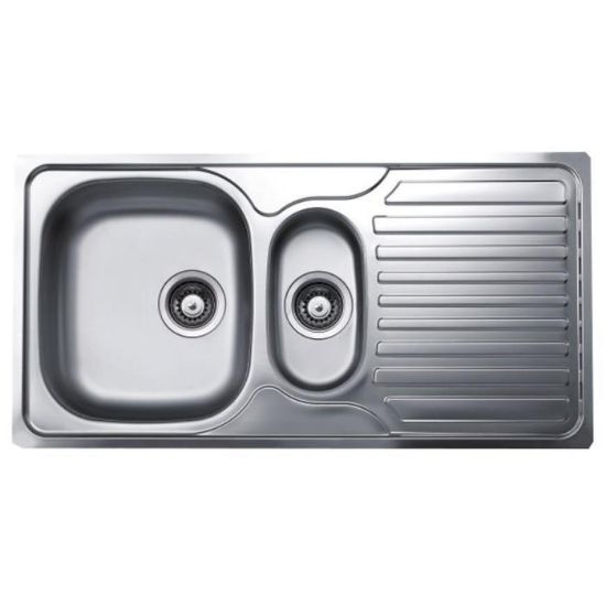 Obrazek Zlewozmywak stalowy dwukomorowy Oberon EC318 satyna