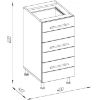 Obrazek Szafka kuchenna Daria D40 3S