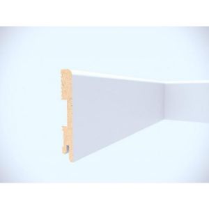 Obrazek Listwa przypodłogowa MDF Foge LB1 100 biały połysk