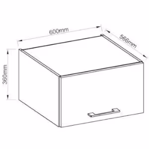 Obrazek Szafka kuchenna VIGO grafit mat 60 NAGU-36 1F