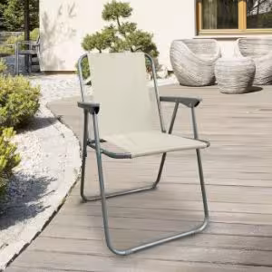 Obrazek Krzesło składane Piknik beżowe