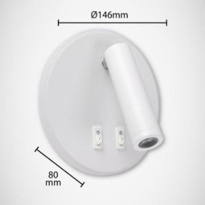 Obrazek Kinkiet Otello LED C 6W+3W white 03722 K1