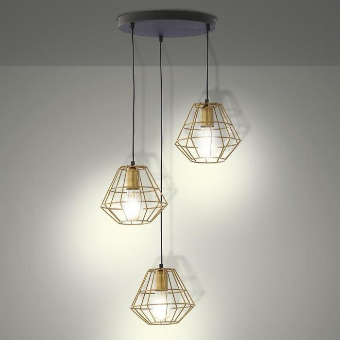 Lampa Diamond 3217 Gold PL3