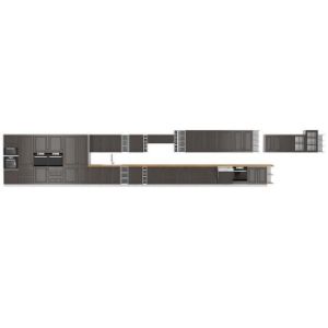 Obrazek Szafka kuchenna STILO grafit mat/biały 50zl 1f bb