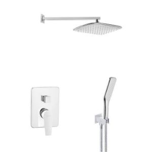 Obrazek Zestaw podtynkowy Dokos BS-19-BK2 biały chrom