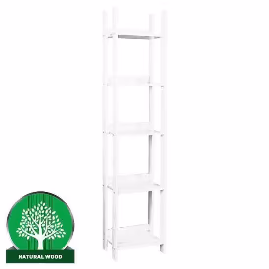 Obrazek Regał ażurowy 80 sosna bejca biała