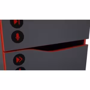 Obrazek Szafka nocna Matrix 40 2S grafit/czerwony