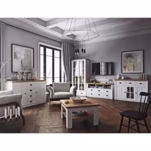 Obrazek Ława Prowansja STD sosna andersen/dąb lefkas ciemny