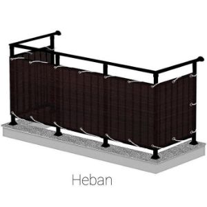 Obrazek Osłona balkonowa 90cm/500cm wenge