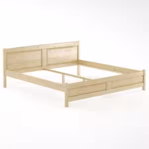 Obrazek Łóżko Sosna LK104–200x200 surowy 