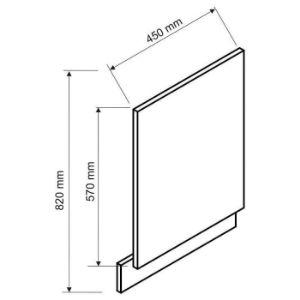Obrazek Front zmywarki Max 45po czarny