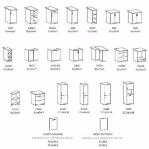 Obrazek Szafka kuchenna Prowansja G80S sosna andersen