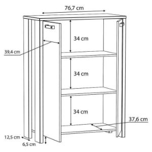 Obrazek Komoda Symmach 2D old-wood vinteage/beton