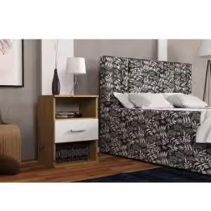 Obrazek Szafka nocna Goda III 1S artisan/biały