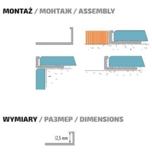 Obrazek Profil narożny L aluminiowy 12.5/250 