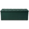 Obrazek Pufa otwierana Luxuria ciemny zielony