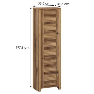 Obrazek Regał Sevilla V 2d Dąb Delano Ciemny