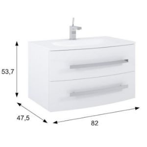 Obrazek Szafka podumywalkowa Perla White 80 2S biała