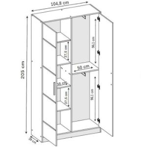 Obrazek Garderoba Roj Plus 13 craft 