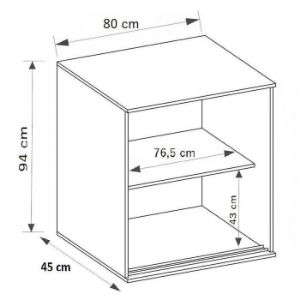 Obrazek Komoda Tablet T6 80 dąb sonoma