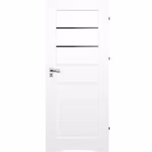 Obrazek Drzwi wewnętrzne CAMPE 2*6 80P Białe WC+PODC