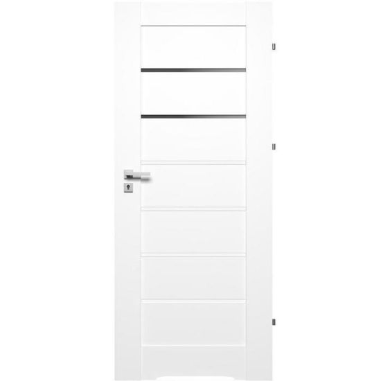 Obrazek Drzwi wewnętrzne CAMPE 2*6 80P Białe WC+PODC