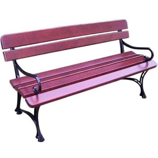 Obrazek  Ławka królewska z podłokietnikami wiśnia 