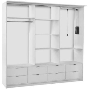 Obrazek Szafa Malaga 200 biały połysk/artisan 