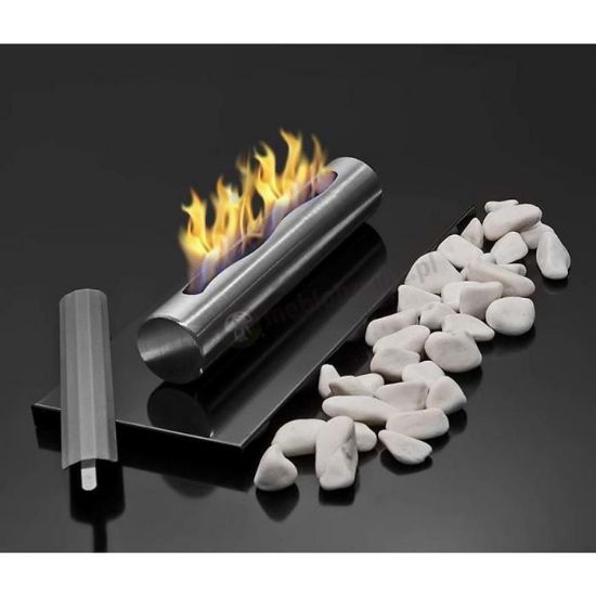 Obrazek Biokominek wolnostojący Stainless czarny połysk 