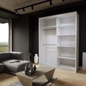 Obrazek Szafa Royal 150 Czarna/Lamela Wotan