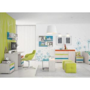 Obrazek Ława JOY-KLS polar pine/mango/lime/torquise 