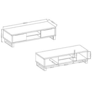 Obrazek Szafka RTV 180 Halle 40 Dąb Wotan