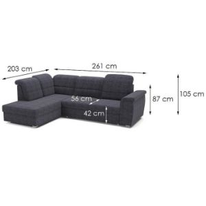 Obrazek Narożnik Bergamo L Viton 203 lewostronny