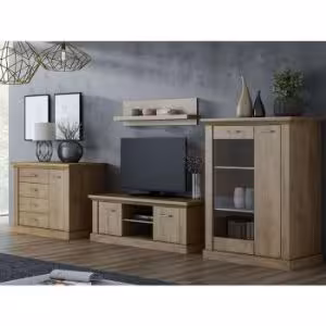 Obrazek Komoda szkło Antica A-12 kraft złoty