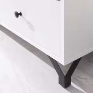 Obrazek Szafka RTV Bergen Be8 Biały Lux/Biały Połysk