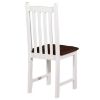 Obrazek Zestaw stół i krzesła Izydor 1+4 orzech/biały 