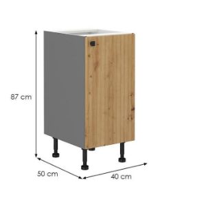 Obrazek Szafka kuchenna AVA dąb artisan/antracyt 40d 1f bb