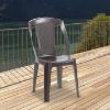 Obrazek Krzesło ogrodowe plastikowe Procida Moka