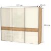 Obrazek Szafa 3d Gala pk281/gl pacific walnut/beige
