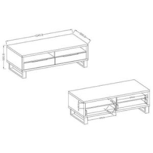 Obrazek Szafka RTV 124 Halle 41 Dąb Wotan