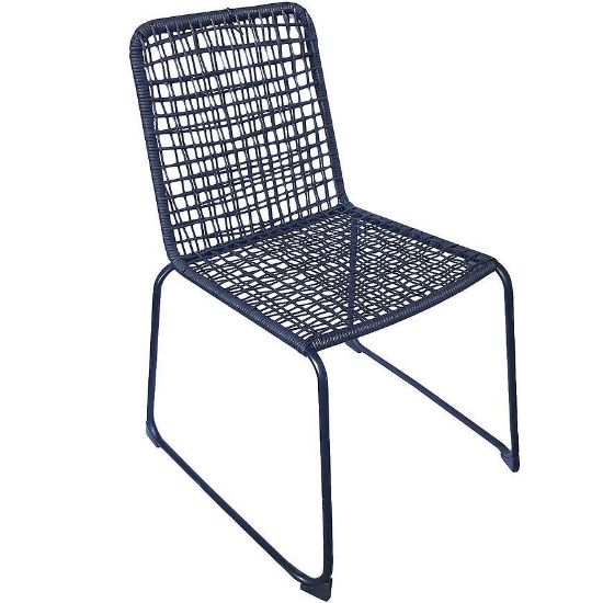 Obrazek Krzesło ogrodowe Kanada czarne 61X57X84CM FRS01990