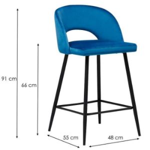 Obrazek Krzesło barowe Omis Dark Blue