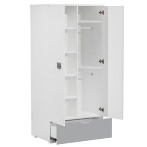 Obrazek Szafa Lulu 2d/1sz Biały Popiel