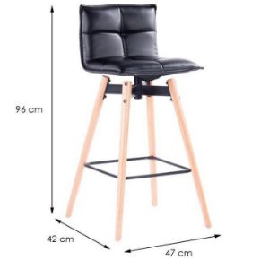 Obrazek Stołek Dm291 Black